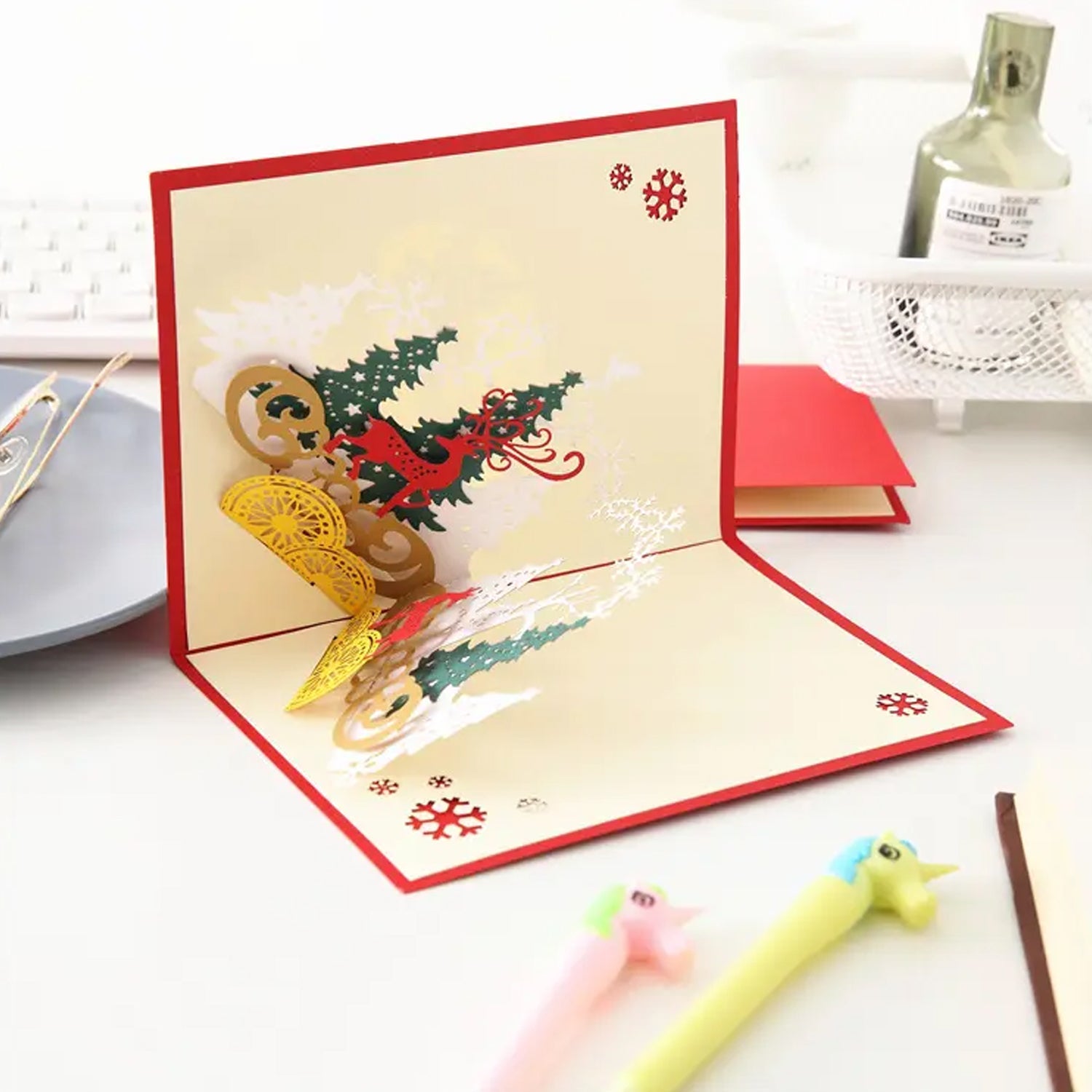 3D -Up Greeting Card (1 Pc): Birthday, Love, Christmas 3D -Up Greeting Card (1 Pc): Birthday, Love, Christmas